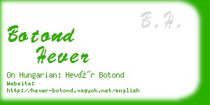 botond hever business card